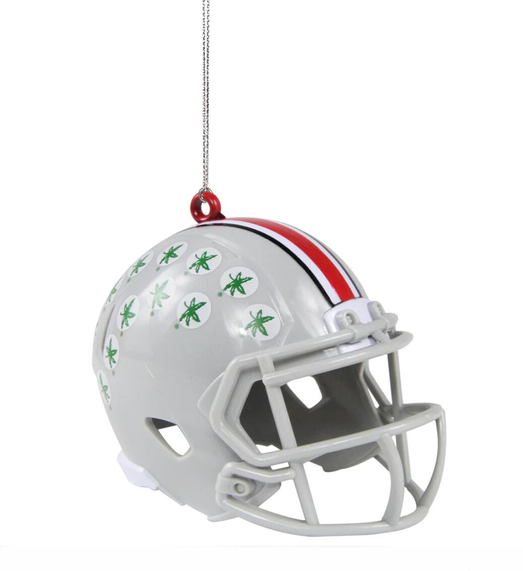 Ohio State Buckeyes Team Helmet Christmas Ornament