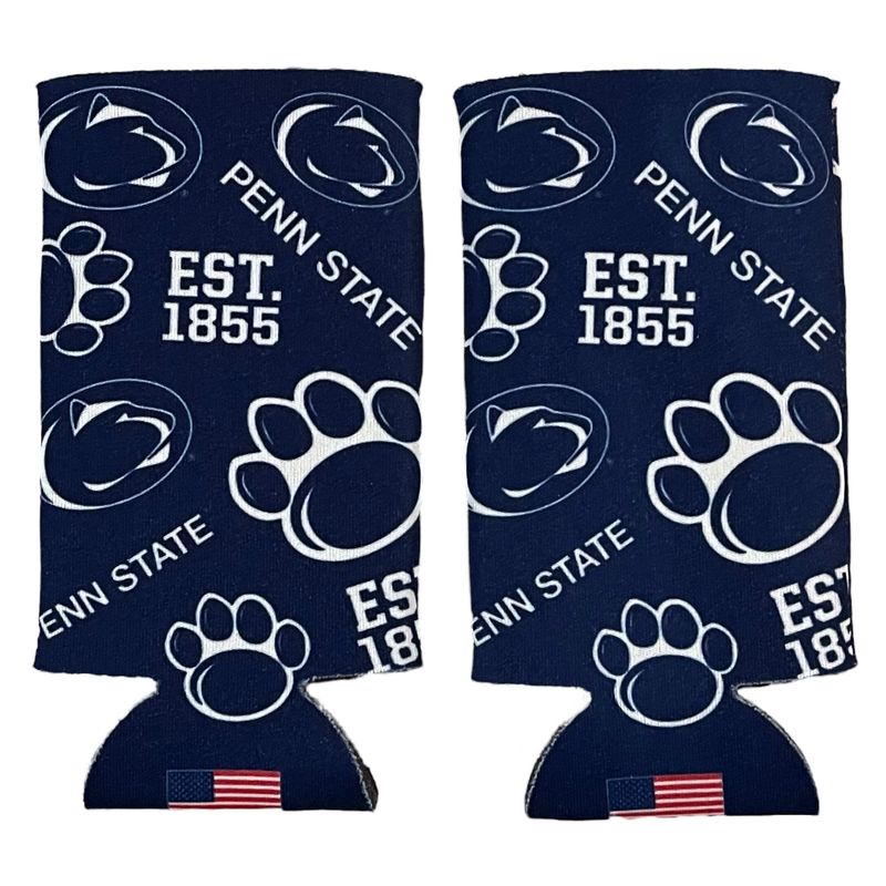 Penn State Nittany Lions 12 Ounce Slim Can Cooler Koozie