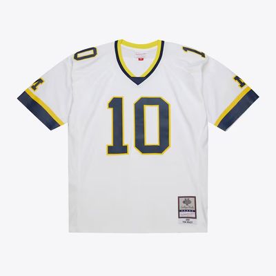 Michigan Wolverines Tom Brady 1999 Men’s NCAA White Mitchell & Ness Jersey
