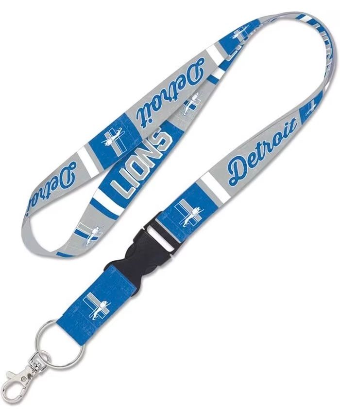 Detroit Lions Retro 1" Lanyard