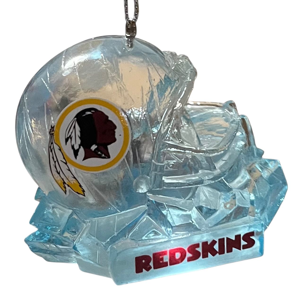 Washington Redskins Team Helmet Glass Ornament