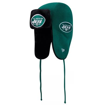 New York Jets Men's New Era Helmet Head Trapper Knit Hat