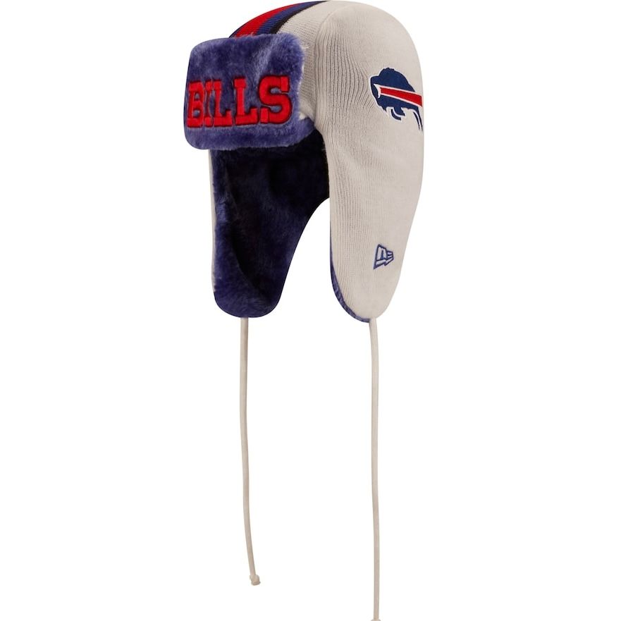Buffalo Bills Men's New Era Helmet Head Trapper Knit Hat