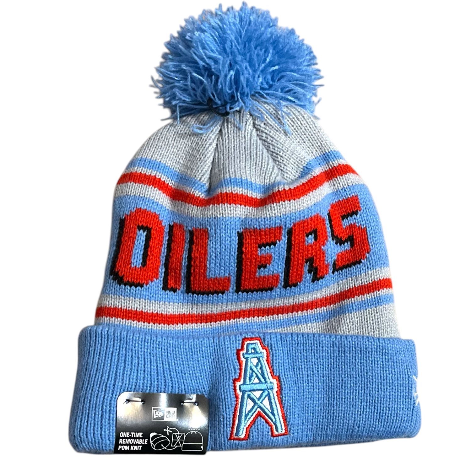 Houston Oilers Men’s New Era 2024 Knit Pom Hat