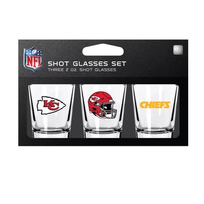 Kansas City Chiefs NFL 3pc 2oz Shot Glass Set