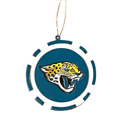 Jacksonville Jaguars Poker Chip Christmas Ornament