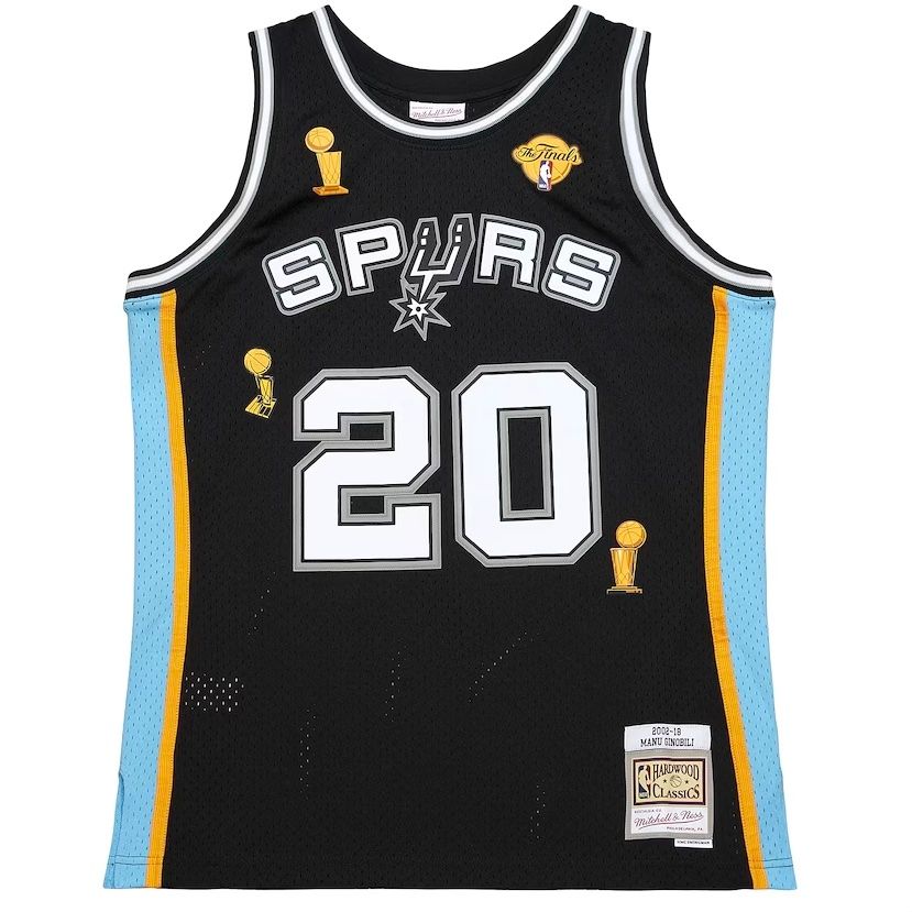 San Antonio Spurs Manu Ginobili 2002-2018 Retirement Mitchell & Ness Men’s Swingman Jersey