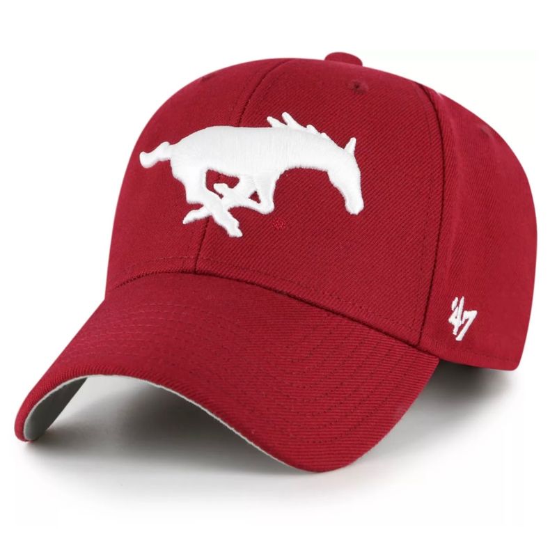 SMU Mustangs Men's Red 47 Brand MVP Adjustable Hat