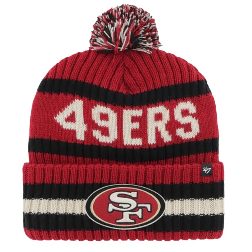 San Francisco 49ers Men’s 47 Bering Cuffed Pom Knit Hat