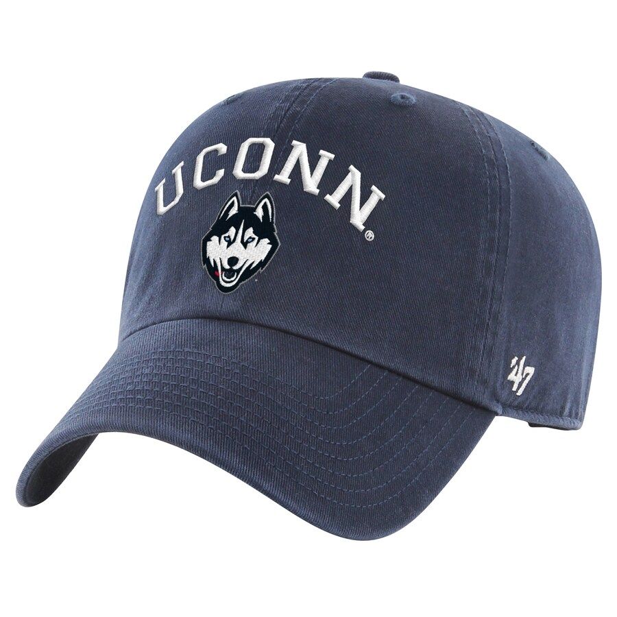 UConn Huskies Men’s Navy 47 Brand Clean Up Adjustable Hat