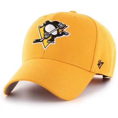 Pittsburgh Penguins Men's Gold 47 Brand MVP Adjustable Hat