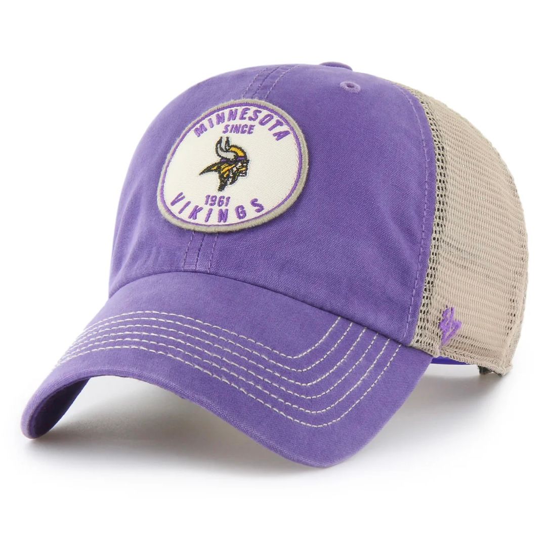 Minnesota Vikings Men’s Vintage Purple 47 Brand Clean Up Adjustable Hat