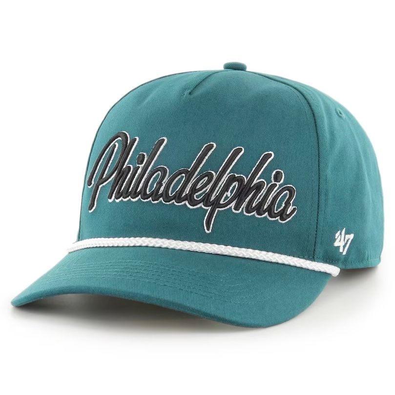 Philadelphia Eagles Men’s Green Overhand Script 47 Hitch Snapback Hat