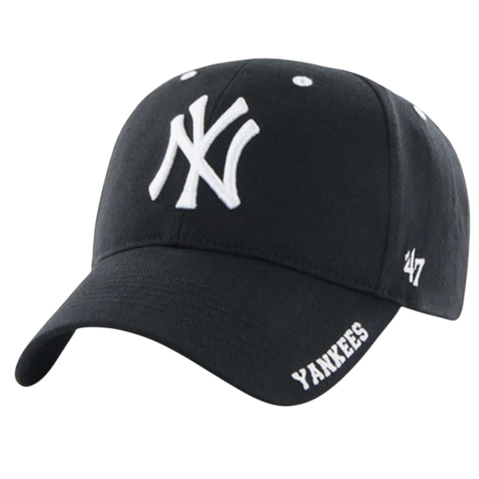 New York Yankees Men's Black 47 Brand MVP Adjustable Hat