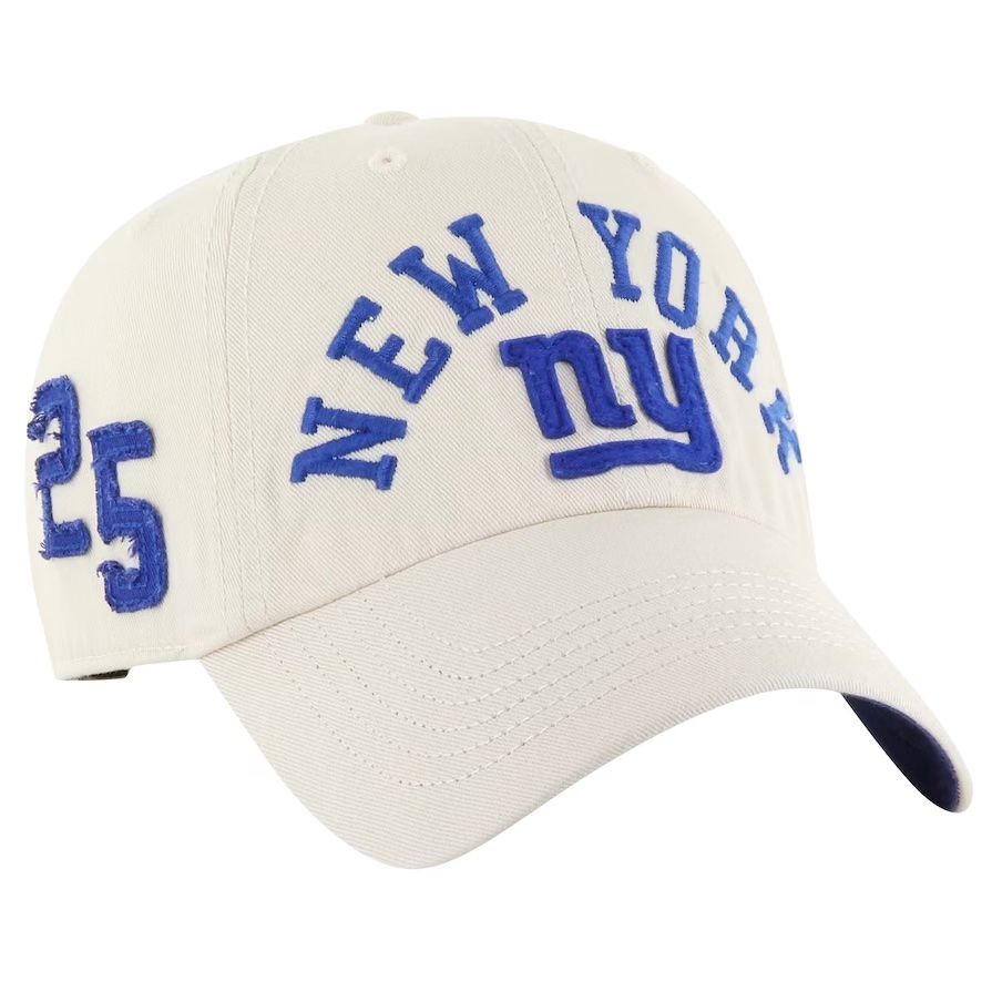 New York Giants Men's Cream Faber 47 Brand Clean Up Adjustable Hat