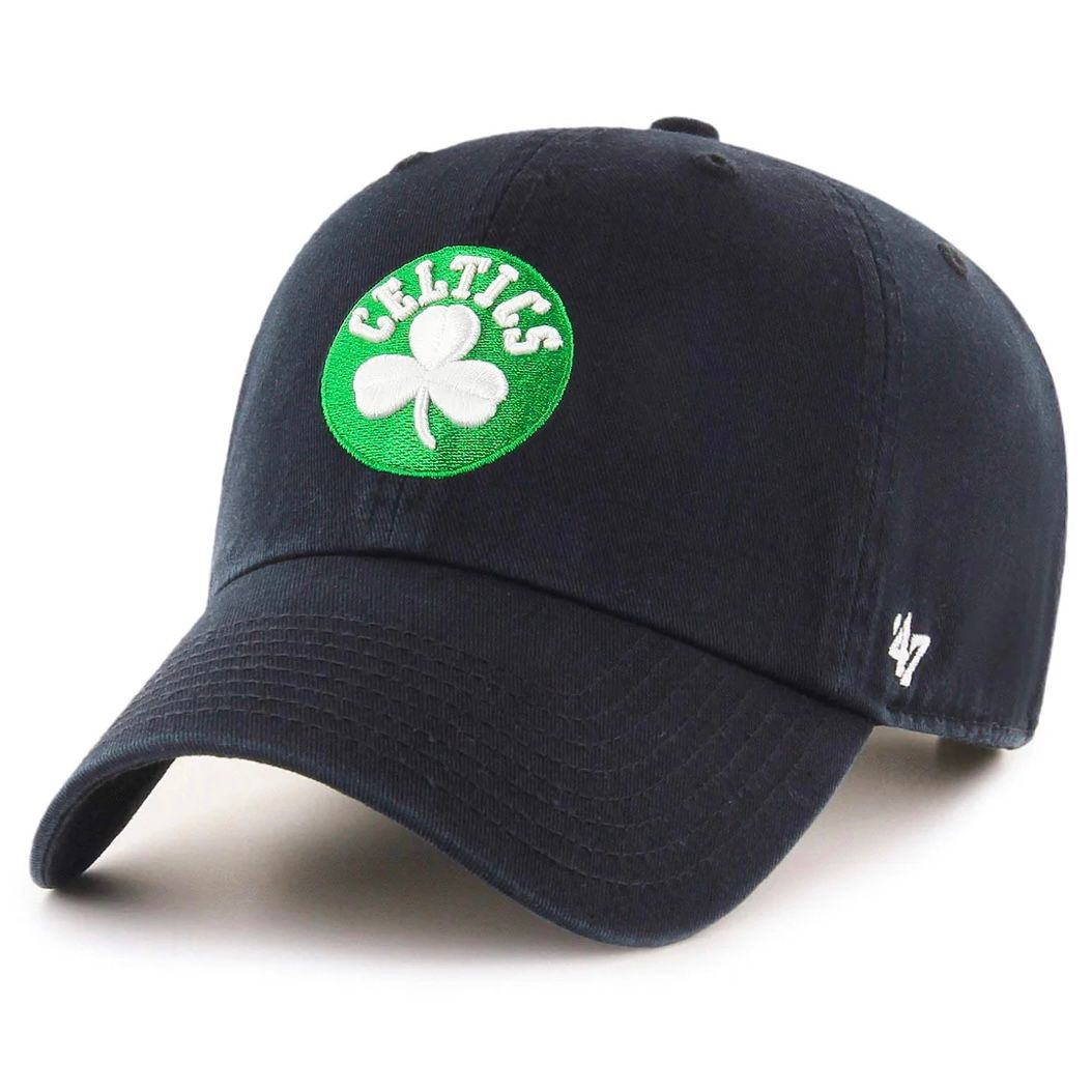 Boston Celtics Men’s Black 47 Brand Clean Up Adjustable Hat