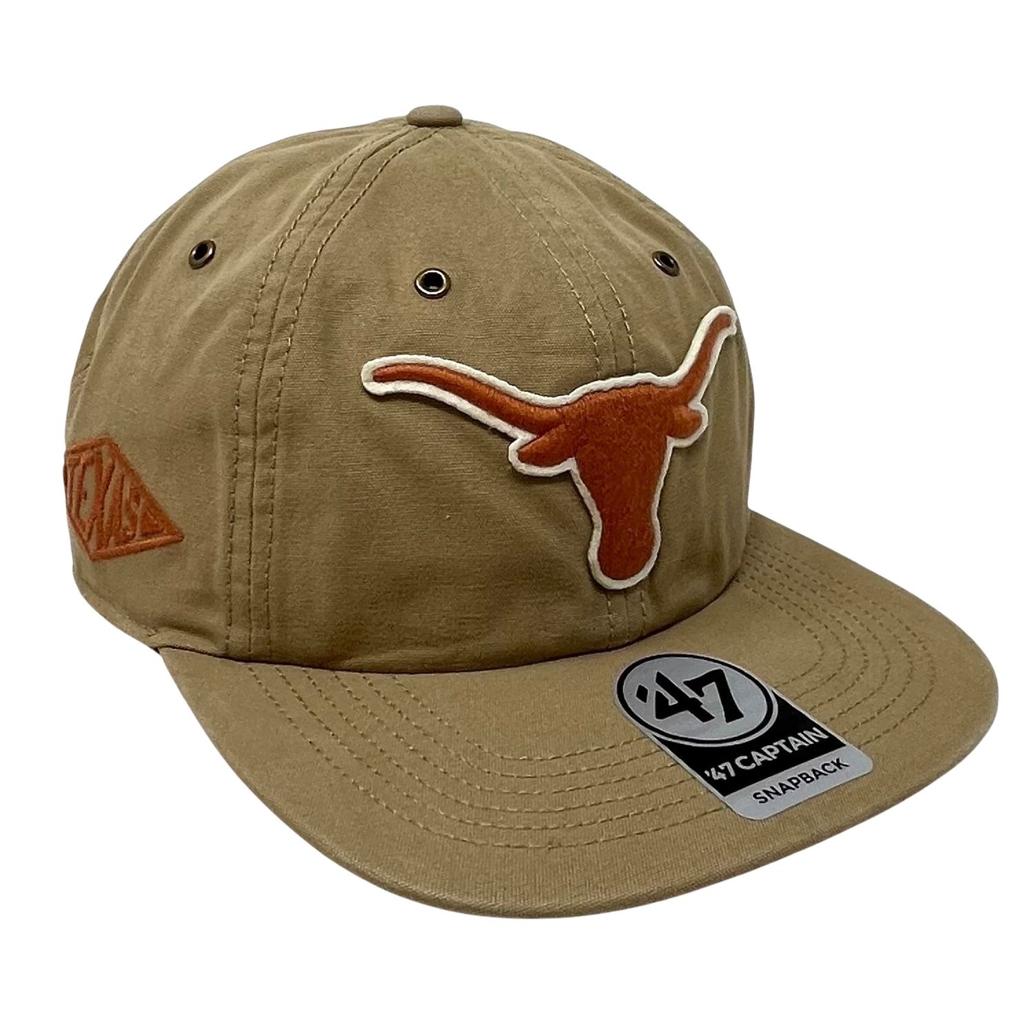 Texas Longhorns Men’s Khaki 47 Brand Captain Snapback Hat