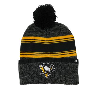 Pittsburgh Penguins Men’s Fade 47 Brand Cuffed Pom Knit Hat