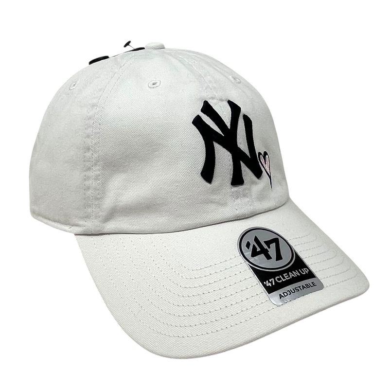 New York Yankees Men’s White Icon 47 Brand Clean Up Adjustable Hat