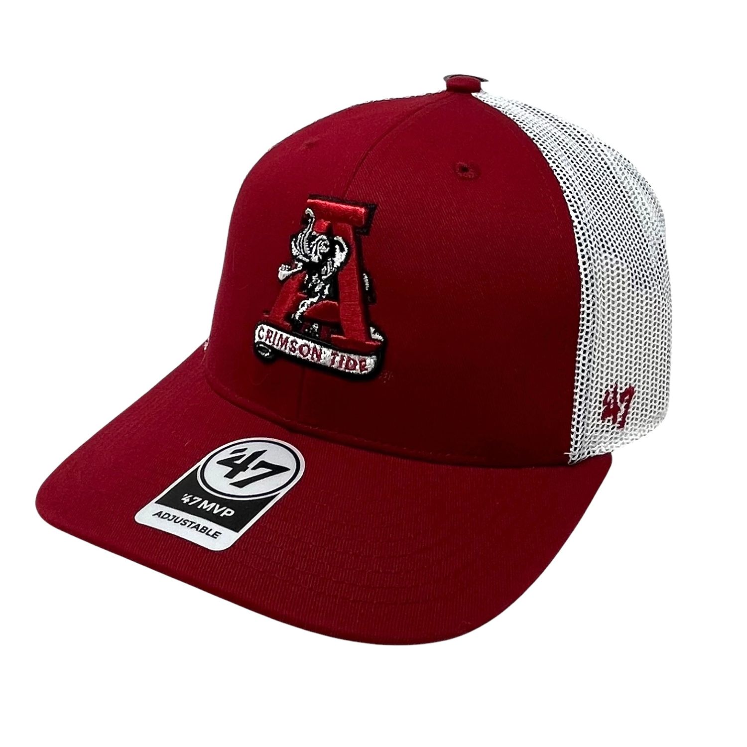 Alabama Crimson Tide Men's Razor Razor Red Vintage 47 Brand MVP Adjustable Hat