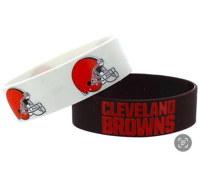 Cleveland Browns Rubber Bulk Wrist Bands