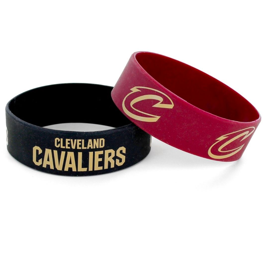 Cleveland Cavaliers Black Rubber Bulk Wrist Bands