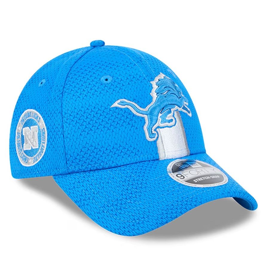 Detroit Lions Youth New Era 2024 Sideline 9FORTY Stretch-Snap Hat