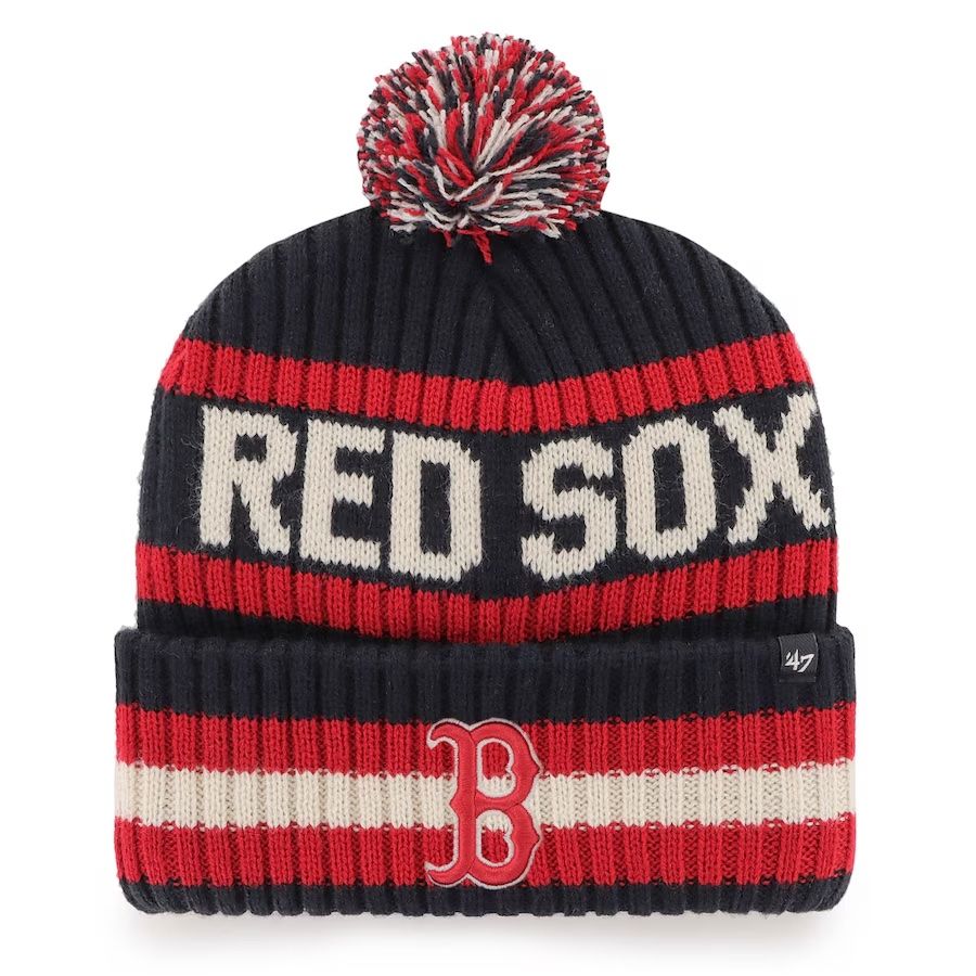 Boston Red Sox Men’s 47 Bering Cuffed Pom Knit Hat