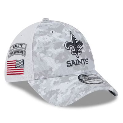 New Orleans Saints Men's New Era 39Thirty 2024 NFL Salute to Service Sideline Flex Fit Hat