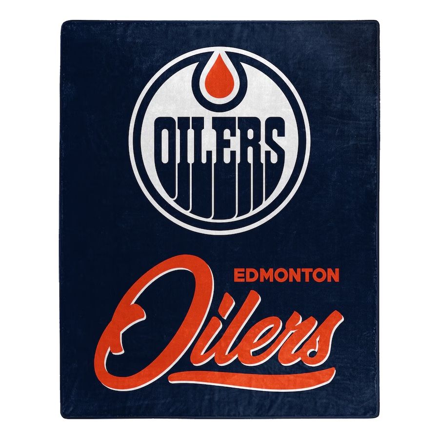 Edmonton Oilers 50" x 60" Signature Plush Raschel Blanket