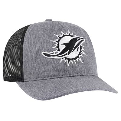Miami Dolphins Men's Charcoal 47 Carbon Trucker Adjustable Hat