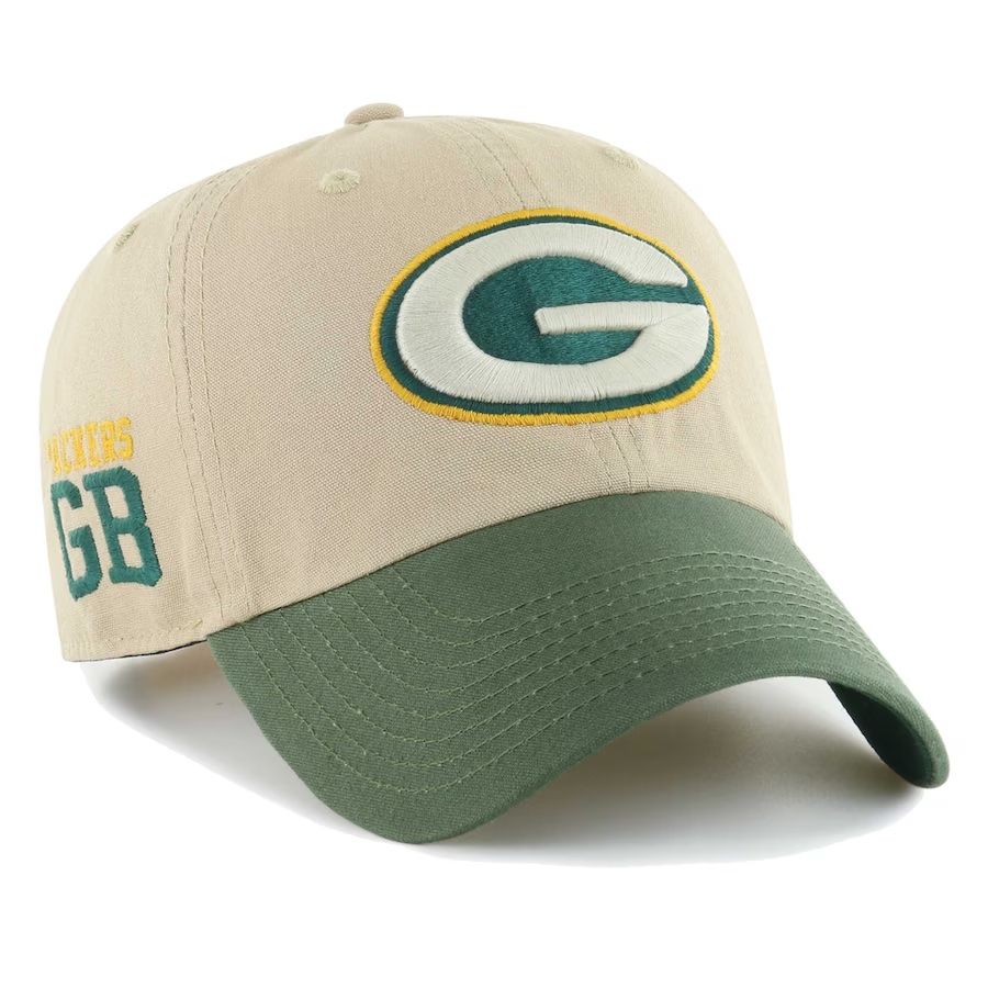 Green Bay Packers Men’s Khaki Ashford 47 Brand Clean Up Adjustable Hat