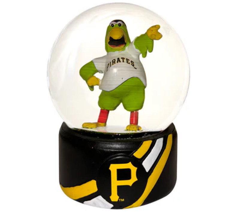 Pittsburgh Pirates 100mm Mascot Glass Water Snow Globe