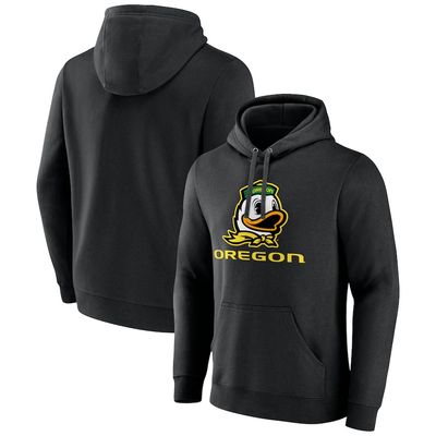 Oregon Ducks Men’s Black Lockup Fanatics Lightweight Pullover Hoodie