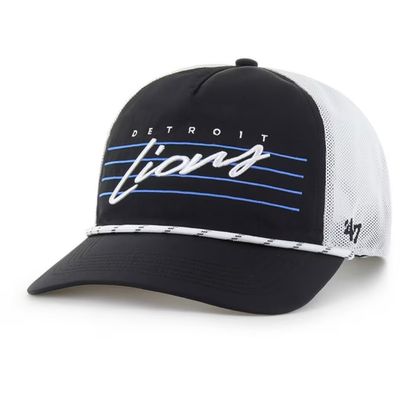 Detroit Lions Men’s Black Downburst Mesh 47 Trucker Snapback Hat