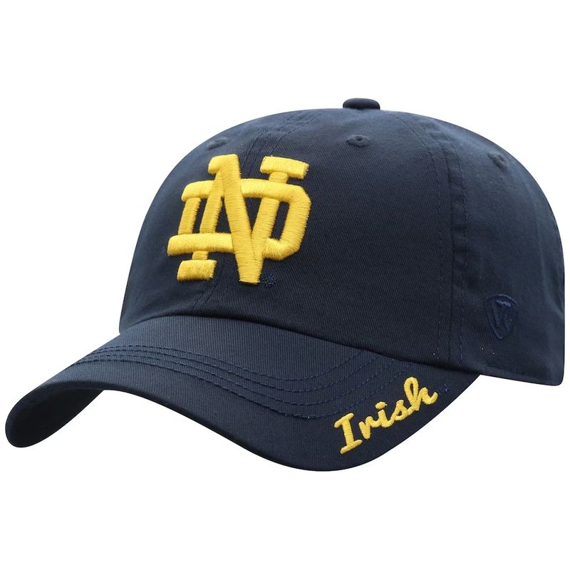 Notre Dame Fighting Irish Women's Navy Staple Top of the World Adjustable Hat