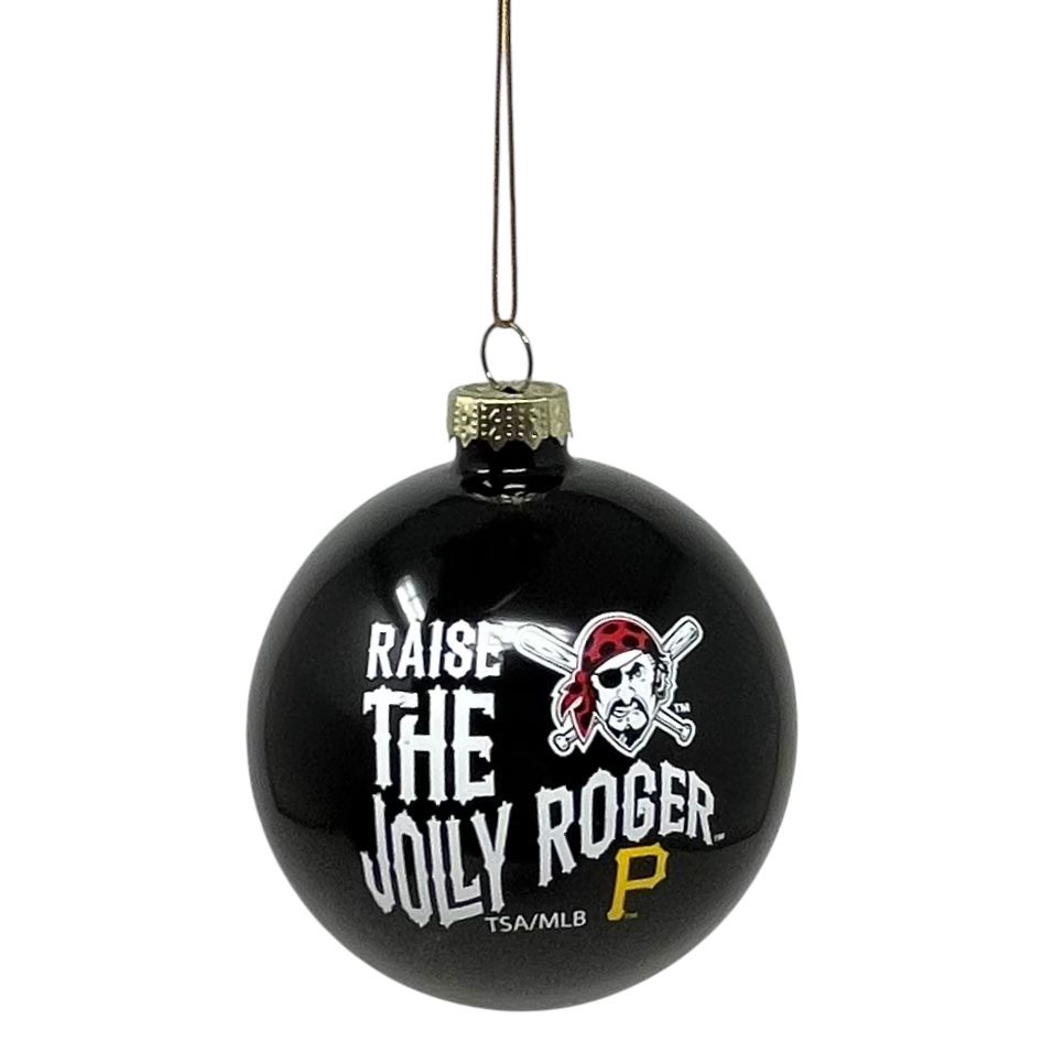 Pittsburgh Pirates Glass Snowball Ornament