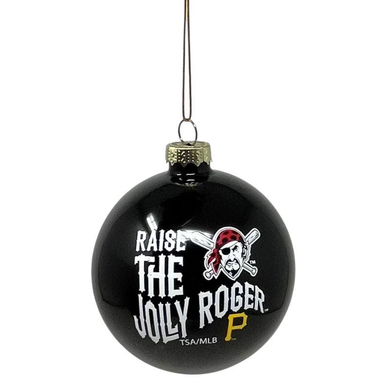 Pittsburgh Pirates Glass Snowball Ornament Pittsburgh Pirates Glass Snowball Ornament
