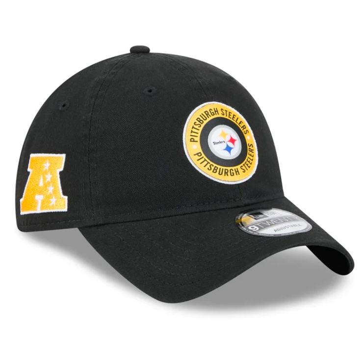 Pittsburgh Steelers Men's New Era Black 2024 Sideline 9TWENTY Adjustable Hat