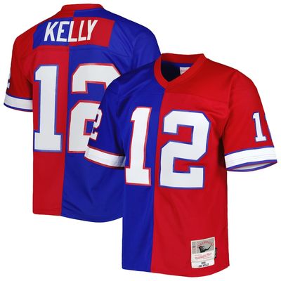 Buffalo Bills Jim Kelly 1990 Split Men's Mitchell & Ness Legacy Jersey