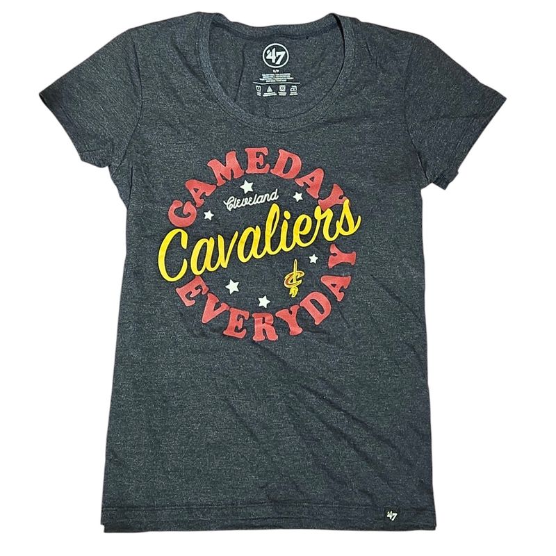 Cleveland Cavaliers Women's Gray 47 Brand Gameday T-Shirt