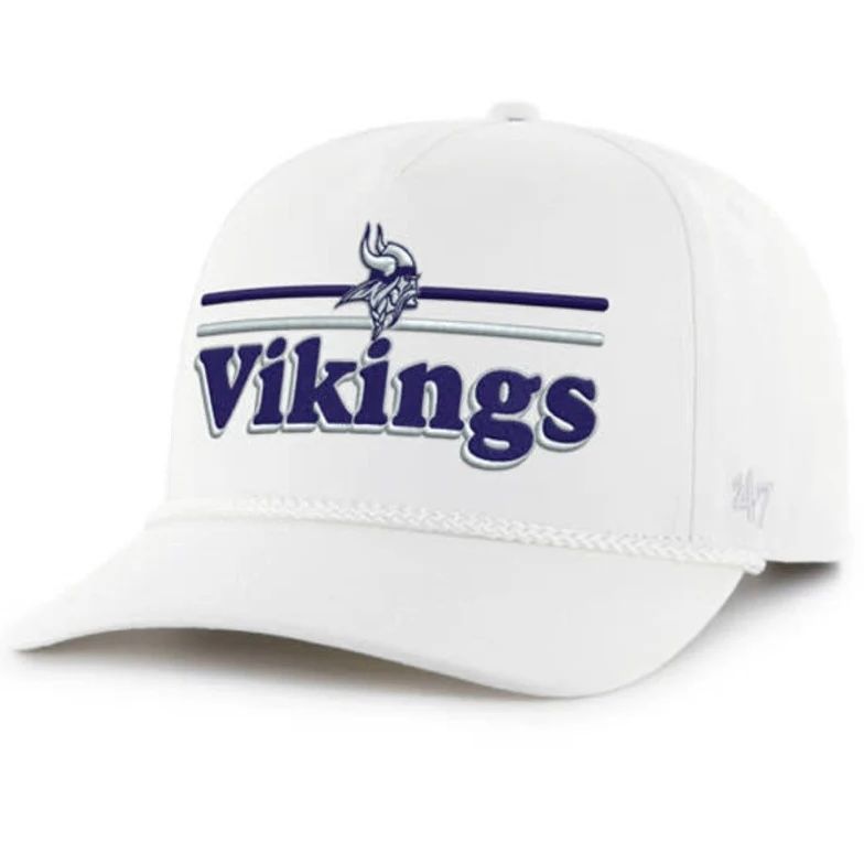 Minnesota Vikings Men’s White Domestic Rope 47 Hitch Snapback Hat