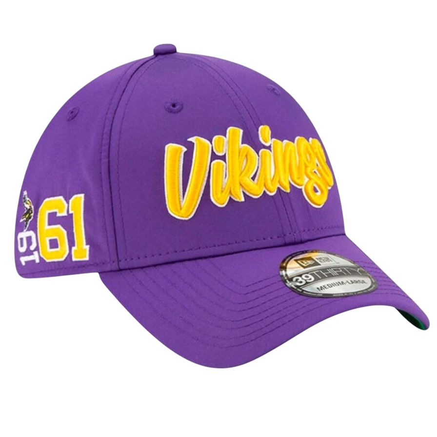 Minnesota Vikings Men's New Era 39Thirty Flex Fit Sideline Hat