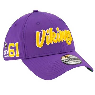 Minnesota Vikings Men's New Era 39Thirty Flex Fit Sideline Hat