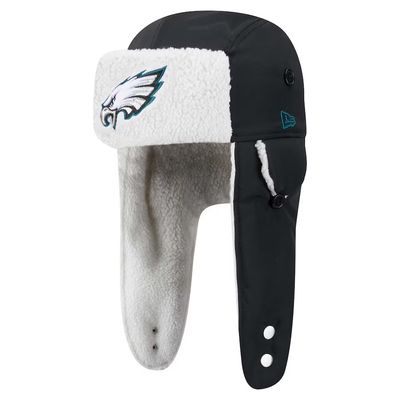 Philadelphia Eagles Men's New Era Black Sherpa Trapper Hat