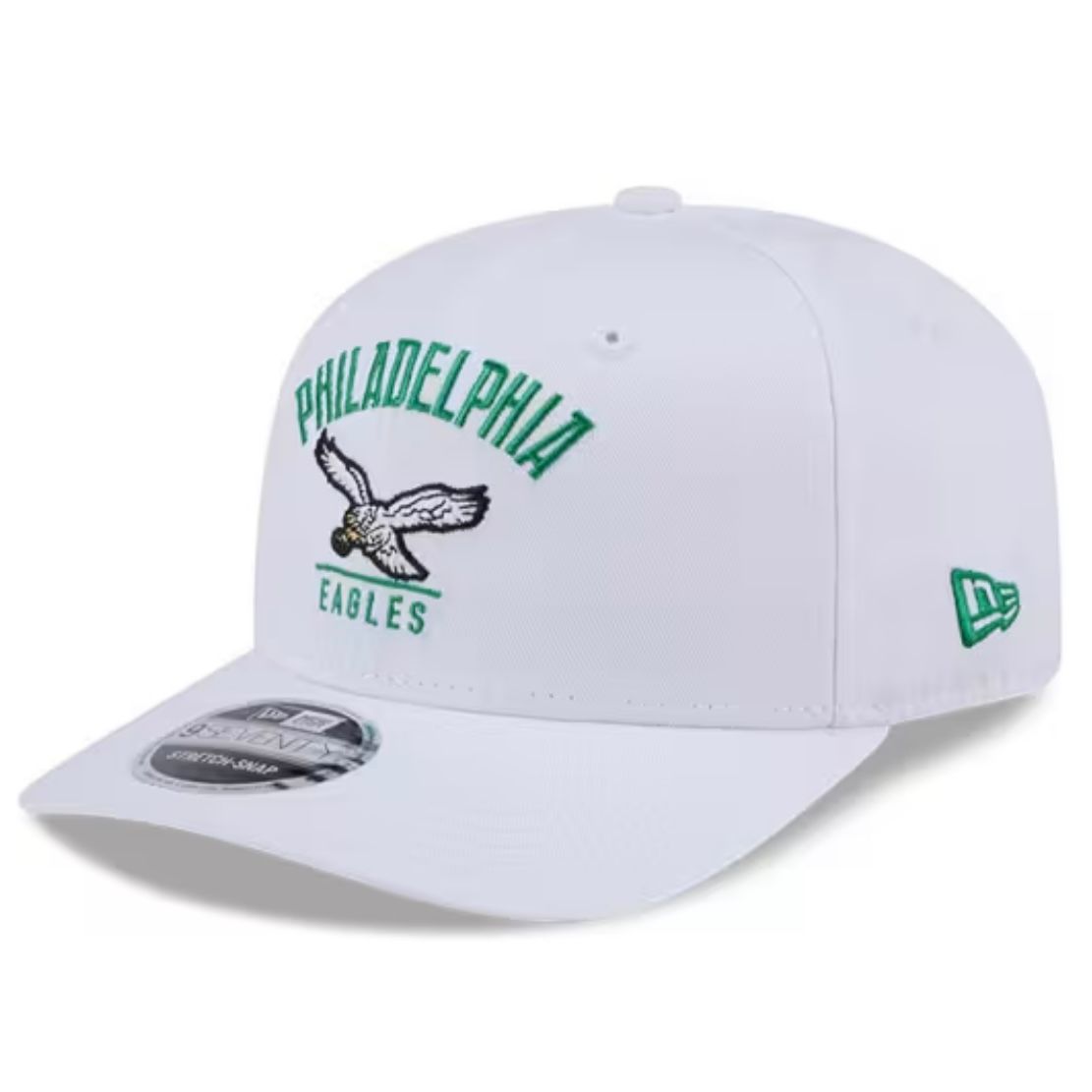 Philadelphia Eagles Men's White New Era NFL 9Seventy Stretch-Snap Hat