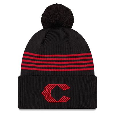 Cincinnati Reds Men's City Connect New Era Cuffed Pom Knit Hat