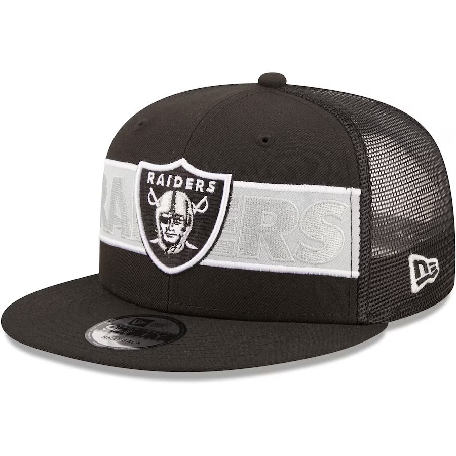 Las Vegas Raiders Men's Tonal Band New Era 9Fifty Snapback Hat