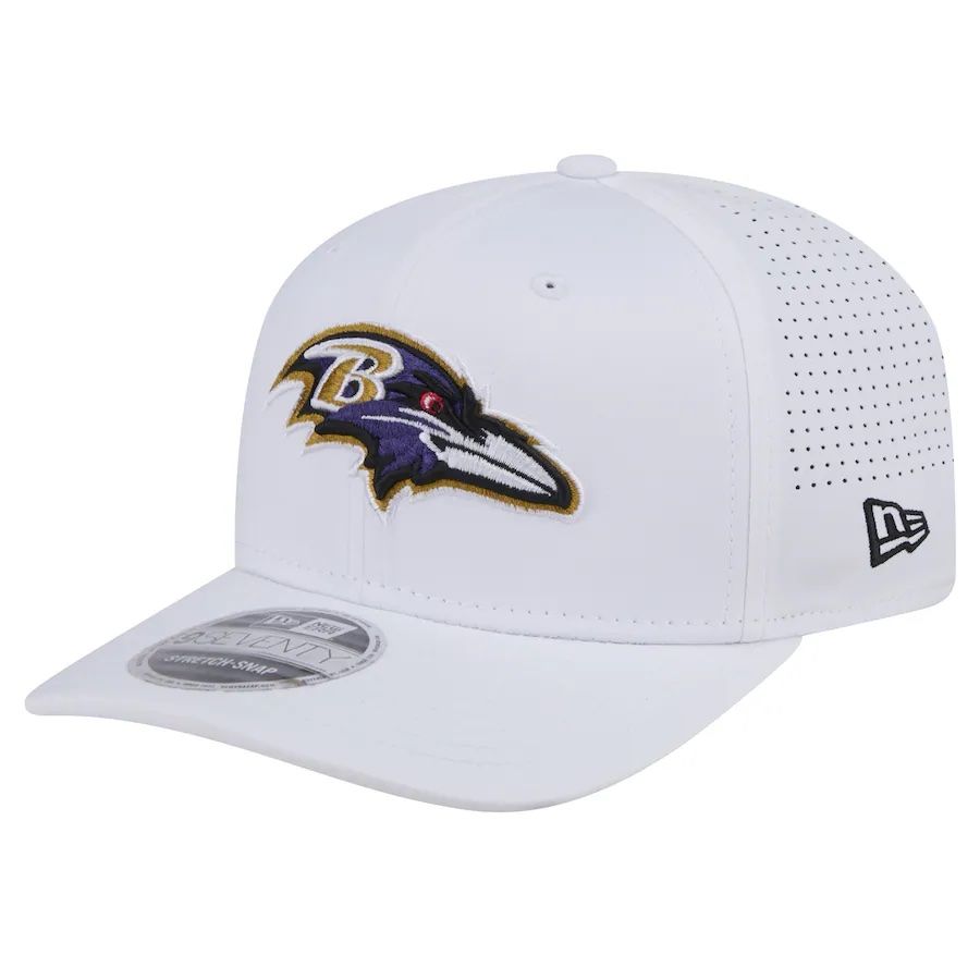 Baltimore Ravens Men's Perform 9Seventy White Adjustable Hat
