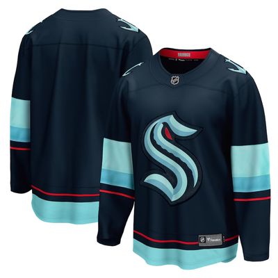 Seattle Kraken Men’s Fanatics Branded Deep Blue Home Breakaway Jersey
